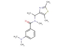 3-(dimethylamino)-N-[1-(2,5-dimethyl-1,3-thiazol-4-yl)ethyl]-N-methylbenzamide
