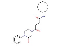 N-cyclooctyl-4-oxo-4-(3-oxo-4-phenyl-1-piperazinyl)butanamide