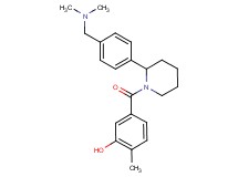 5-[(2-{4-[(dimethylamino)methyl]phenyl}-1-piperidinyl)carbonyl]-2-methylphenol