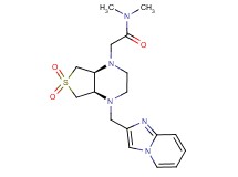 2-[(4aR*,7aS*)-4-(imidazo[1,2-a]pyridin-2-ylmethyl)-6,6-dioxidohexahydrothieno[3,4-b]pyrazin-1(2H)-yl]-N,N-dimethylacetamide