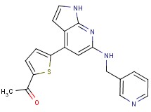 1-(5-{6-[(pyridin-3-ylmethyl)amino]-1H-pyrrolo[2,3-b]pyridin-4-yl}-2-thienyl)ethanone