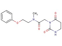 2-(2,6-dioxotetrahydropyrimidin-1(2H)-yl)-N-methyl-N-(2-phenoxyethyl)acetamide