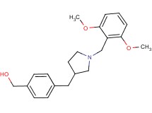 (4-{[1-(2,6-dimethoxybenzyl)pyrrolidin-3-yl]methyl}phenyl)methanol