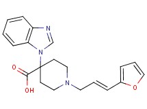 4-(1H-benzimidazol-1-yl)-1-[(2E)-3-(2-furyl)prop-2-en-1-yl]piperidine-4-carboxylic acid