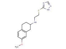 (7-methoxy-1,2,3,4-tetrahydronaphthalen-2-yl)[2-(1H-1,2,4-triazol-5-ylthio)ethyl]amine