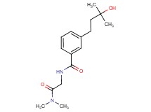 N-[2-(dimethylamino)-2-oxoethyl]-3-(3-hydroxy-3-methylbutyl)benzamide