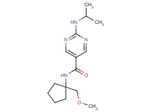 2-(isopropylamino)-N-[1-(methoxymethyl)cyclopentyl]pyrimidine-5-carboxamide