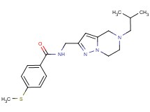 N-[(5-isobutyl-4,5,6,7-tetrahydropyrazolo[1,5-a]pyrazin-2-yl)methyl]-4-(methylthio)benzamide