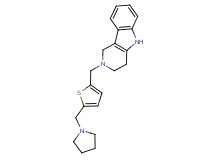 2-{[5-(pyrrolidin-1-ylmethyl)-2-thienyl]methyl}-2,3,4,5-tetrahydro-1H-pyrido[4,3-b]indole