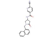 6-cyano-N-[1-(1-naphthylmethyl)-5-oxopyrrolidin-3-yl]nicotinamide