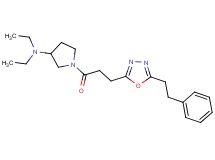 N,N-diethyl-1-{3-[5-(2-phenylethyl)-1,3,4-oxadiazol-2-yl]propanoyl}-3-pyrrolidinamine