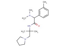 2-(dimethylamino)-N-[1,1-dimethyl-2-(1-pyrrolidinyl)ethyl]-2-(3-methylphenyl)acetamide