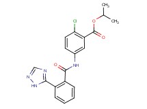 isopropyl 2-chloro-5-{[2-(1H-1,2,4-triazol-5-yl)benzoyl]amino}benzoate