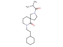 7-(2-cyclohexylethyl)-2-isobutyryl-2,7-diazaspiro[4.5]decan-6-one