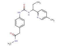 N-methyl-2-{4-[({[1-(5-methylpyridin-2-yl)propyl]amino}carbonyl)amino]phenyl}acetamide