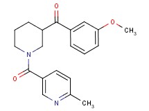 (3-methoxyphenyl){1-[(6-methyl-3-pyridinyl)carbonyl]-3-piperidinyl}methanone