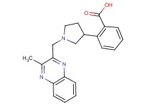 2-{1-[(3-methyl-2-quinoxalinyl)methyl]-3-pyrrolidinyl}benzoic acid