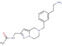 N-({5-[3-(2-aminoethyl)benzyl]-4,5,6,7-tetrahydropyrazolo[1,5-a]pyrazin-2-yl}methyl)acetamide dihydrochloride