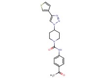 N-(4-acetylphenyl)-4-[4-(3-thienyl)-1H-1,2,3-triazol-1-yl]piperidine-1-carboxamide