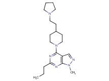 1-methyl-6-propyl-4-{4-[2-(1-pyrrolidinyl)ethyl]-1-piperidinyl}-1H-pyrazolo[3,4-d]pyrimidine