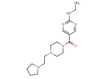 N-ethyl-5-({4-[2-(1-pyrrolidinyl)ethyl]-1-piperazinyl}carbonyl)-2-pyrimidinamine
