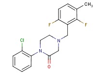 1-(2-chlorophenyl)-4-(2,6-difluoro-3-methylbenzyl)-2-piperazinone