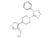 4-(4-ethyl-1H-pyrazol-5-yl)-1-(1-phenyl-1H-tetrazol-5-yl)piperidine