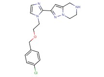 2-(1-{2-[(4-chlorobenzyl)oxy]ethyl}-1H-imidazol-2-yl)-4,5,6,7-tetrahydropyrazolo[1,5-a]pyrazine dihydrochloride