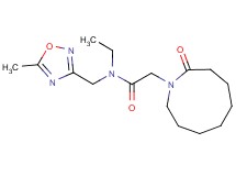 N-ethyl-N-[(5-methyl-1,2,4-oxadiazol-3-yl)methyl]-2-(2-oxoazonan-1-yl)acetamide