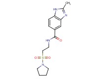 2-methyl-N-[2-(pyrrolidin-1-ylsulfonyl)ethyl]-1H-benzimidazole-5-carboxamide
