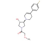 (3S*,4S*)-4-[4-(4-fluorophenyl)-3,6-dihydro-1(2H)-pyridinyl]-1-(methoxyacetyl)-3-pyrrolidinol