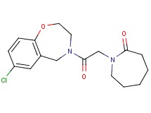 1-[2-(7-chloro-2,3-dihydro-1,4-benzoxazepin-4(5H)-yl)-2-oxoethyl]azepan-2-one