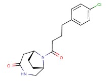 (1S*,6R*)-9-[4-(4-chlorophenyl)butanoyl]-3,9-diazabicyclo[4.2.1]nonan-4-one