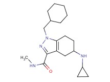 1-(cyclohexylmethyl)-5-(cyclopropylamino)-N-methyl-4,5,6,7-tetrahydro-1H-indazole-3-carboxamide
