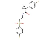 1-(4-fluorophenyl)-N-{2-[(4-fluorophenyl)sulfonyl]ethyl}cyclopropanecarboxamide