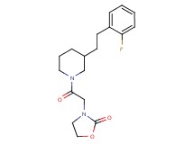 3-(2-{3-[2-(2-fluorophenyl)ethyl]-1-piperidinyl}-2-oxoethyl)-1,3-oxazolidin-2-one