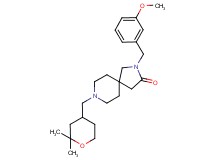 8-[(2,2-dimethyltetrahydro-2H-pyran-4-yl)methyl]-2-(3-methoxybenzyl)-2,8-diazaspiro[4.5]decan-3-one