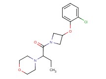 4-(1-{[3-(2-chlorophenoxy)-1-azetidinyl]carbonyl}propyl)morpholine