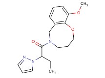 10-methoxy-5-[2-(1H-pyrazol-1-yl)butanoyl]-3,4,5,6-tetrahydro-2H-1,5-benzoxazocine