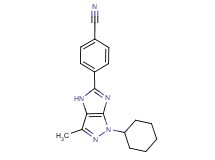 4-(1-cyclohexyl-3-methyl-1,4-dihydroimidazo[4,5-c]pyrazol-5-yl)benzonitrile