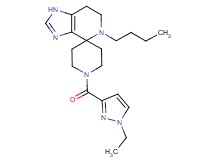 5-butyl-1'-[(1-ethyl-1H-pyrazol-3-yl)carbonyl]-1,5,6,7-tetrahydrospiro[imidazo[4,5-c]pyridine-4,4'-piperidine]