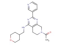 7-acetyl-2-pyridin-3-yl-N-(tetrahydro-2H-pyran-4-ylmethyl)-5,6,7,8-tetrahydropyrido[3,4-d]pyrimidin-4-amine
