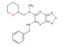 N'-benzyl-N-methyl-N-(tetrahydro-2H-pyran-2-ylmethyl)[1,2,5]oxadiazolo[3,4-b]pyrazine-5,6-diamine