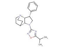 (3R*,3aR*,7aR*)-1-(5-isopropyl-1,2,4-oxadiazol-3-yl)-3-phenyloctahydro-4,7-ethanopyrrolo[3,2-b]pyridine
