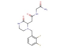 N~2~-{[1-(2,3-difluorobenzyl)-3-oxo-2-piperazinyl]acetyl}glycinamide