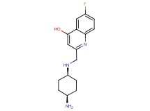 2-{[(cis-4-aminocyclohexyl)amino]methyl}-6-fluoro-4-quinolinol dihydrochloride