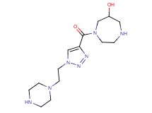 1-({1-[2-(1-piperazinyl)ethyl]-1H-1,2,3-triazol-4-yl}carbonyl)-1,4-diazepan-6-ol dihydrochloride