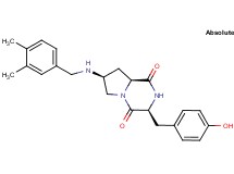 (3S,7S,8aS)-7-[(3,4-dimethylbenzyl)amino]-3-(4-hydroxybenzyl)hexahydropyrrolo[1,2-a]pyrazine-1,4-dione