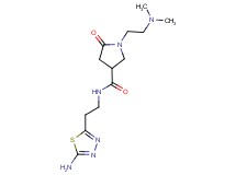 N-[2-(5-amino-1,3,4-thiadiazol-2-yl)ethyl]-1-[2-(dimethylamino)ethyl]-5-oxo-3-pyrrolidinecarboxamide