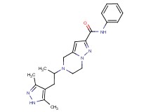 5-[2-(3,5-dimethyl-1H-pyrazol-4-yl)-1-methylethyl]-N-phenyl-4,5,6,7-tetrahydropyrazolo[1,5-a]pyrazine-2-carboxamide